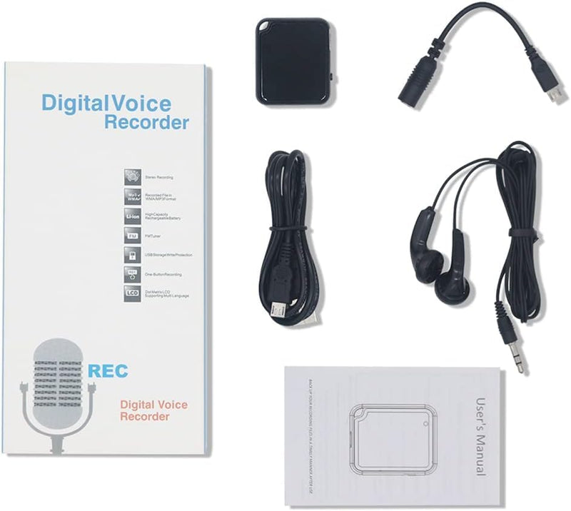 [AUSTRALIA] - Voice Recorder, 32GB Portable Voice Activated Recorder for Lectures, Meetings, Interviews, USB Recording Device with Playback