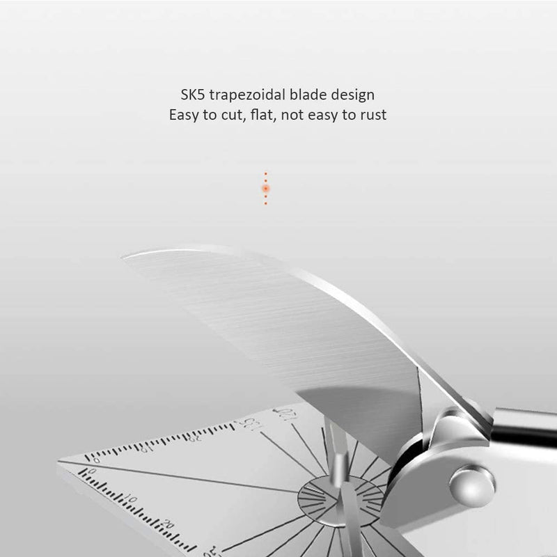  [AUSTRALIA] - Multi Angle Miter Shear Cutter Hand Tools,45-135 Degree Adjustable Angle Scissors Trim Shears Tools for Vinyl Wood Molding Trim, 2 Extra Spare Blades Included
