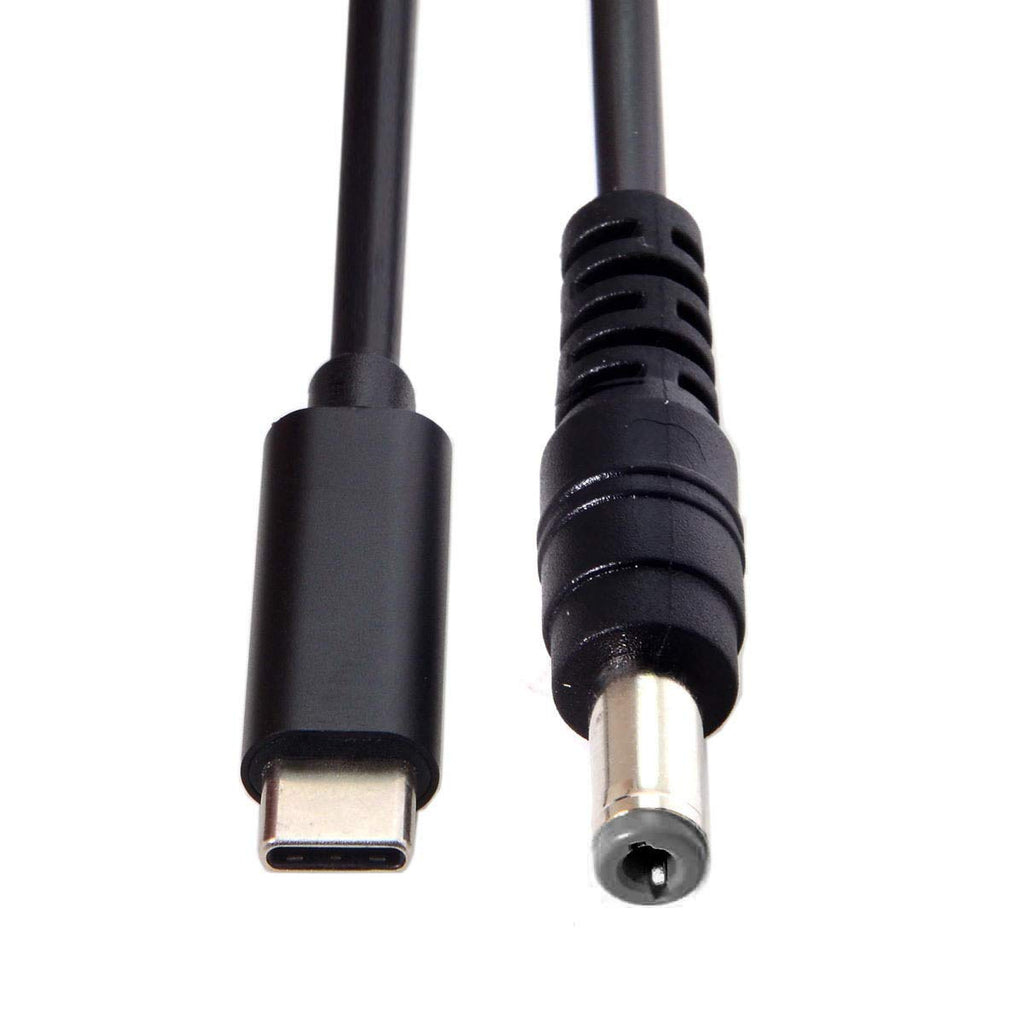  [AUSTRALIA] - CY Type C USB-C Input to Rectangle 5.5x2.1mm Cable Cord for Laptop Notebook 1.8M