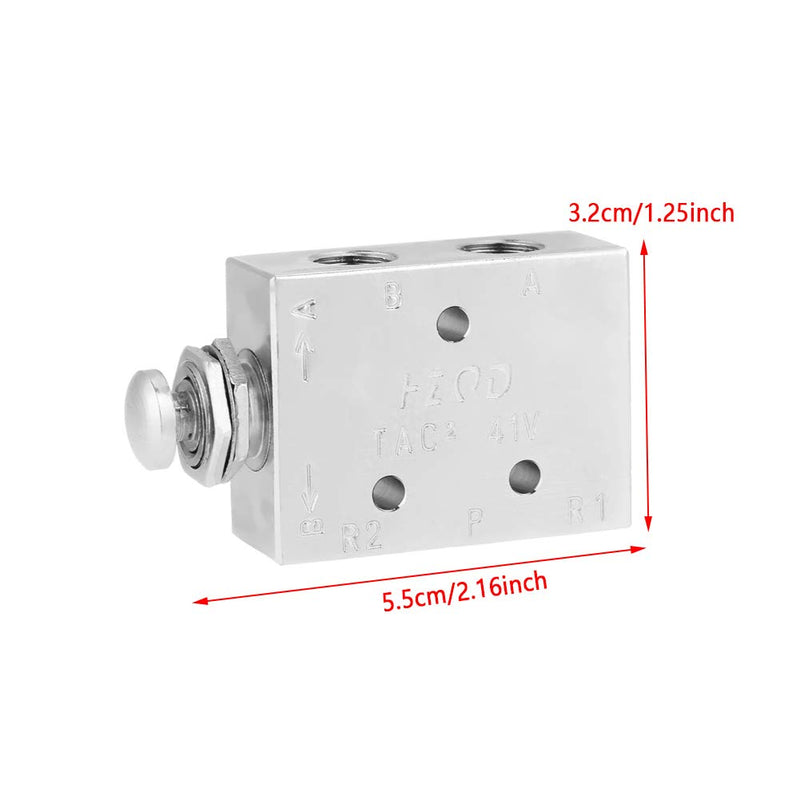 2 Position 3 Way Air Pneumatic Toggle Valve TAC2-41P ON/OFF Knob Control - LeoForward Australia