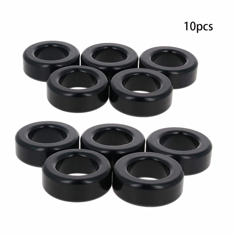 Fielect 10pcs Toroid Core, Ferrite Chokes Ring Iron Powder Inductor Ferrite Rings, Black, 24.1 x 39.9 x 14.5mm - LeoForward Australia