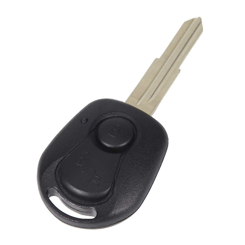 Remote Key Housing,2 Buttons Black Remote Key Housing Case Remote Key Cover Fits for Ssangyong Actyon Kyron Rexton - LeoForward Australia