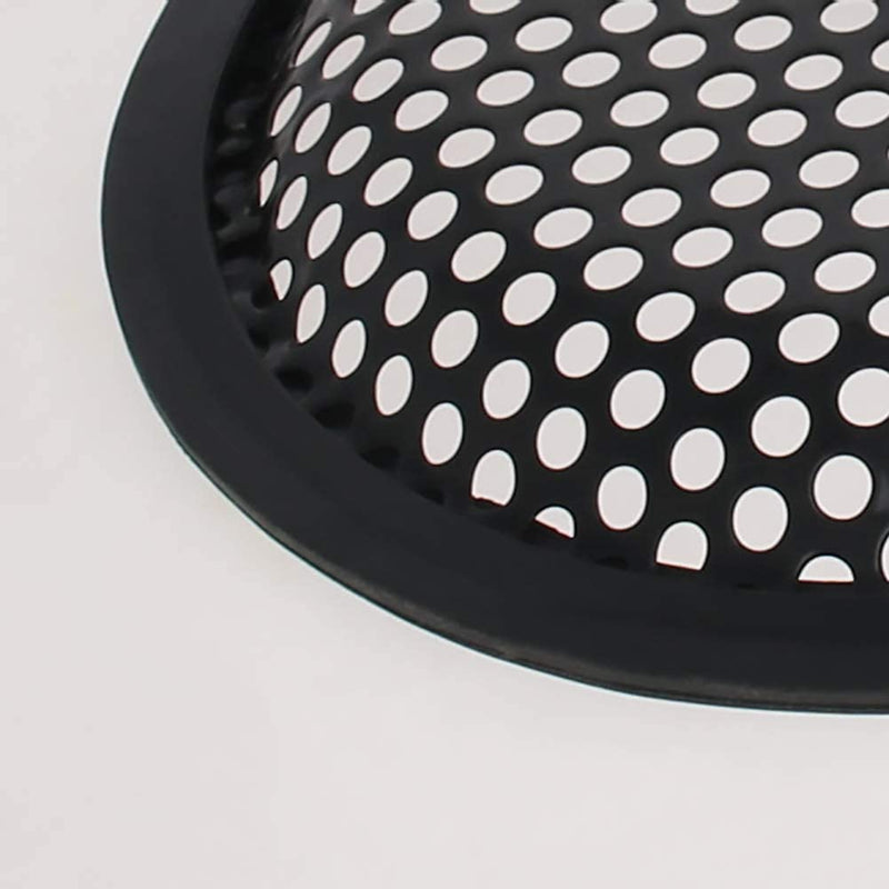  [AUSTRALIA] - Fielect 5 inch Speaker Grill Cover Mesh Decorative Circle Woofer Guard Protector Cover Audio Accessories Black 1Pc