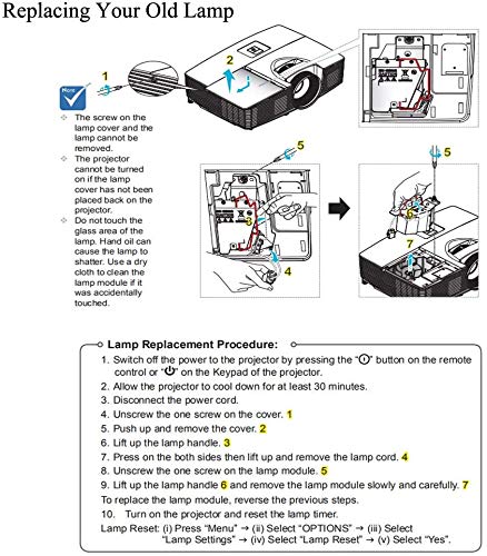  [AUSTRALIA] - SW-LAMP LP88 Replacement Lamp Bulb with Housing Replacement for EH-TW5210 EB-955WH EX-7240 EB-S04 EH-TW5300 (LP88)