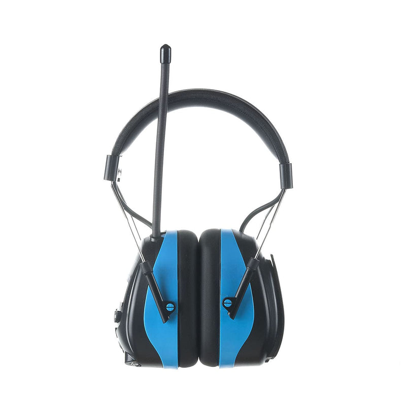  [AUSTRALIA] - PROTEAR Digital AM FM Radio Headphones, 25dB NRR Ear Protection Safety Ear Muffs Light Blue
