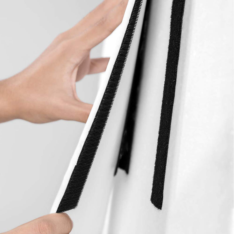  [AUSTRALIA] - GOHOOK 2 Inch Adhesive Black Hook and Loop Tape - 5 Yards, Heavy Duty Strips/Industrial Strength Sticky Fastener 1