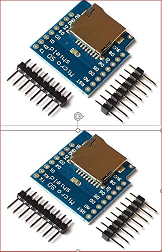  [AUSTRALIA] - RedTagCanada Micro SD TF Card Shield for Wemos D1 Mini WiFi ESP8266 Arduino Compatible (2, Micro SD TF Card) 2