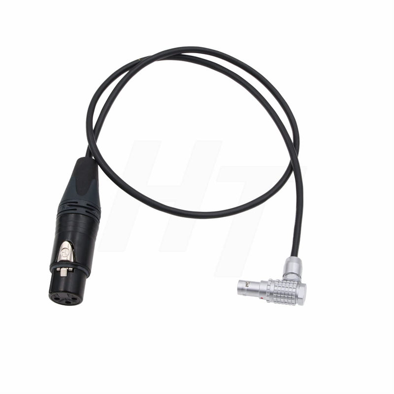  [AUSTRALIA] - HangTon Mic Audio Cable XLR 3 Pin to Right Angle 6 Pin for ARRI Alexa Mini LF Camera R-XLR