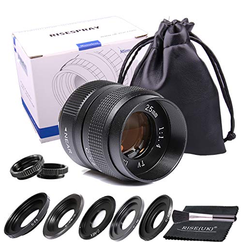  [AUSTRALIA] - Fujian 25mm F1.4 CCTV Movie Lens/CCTV Lens for Sony Panasonic Fujifilm Olympus Canon Nikon Mirroeless Camera