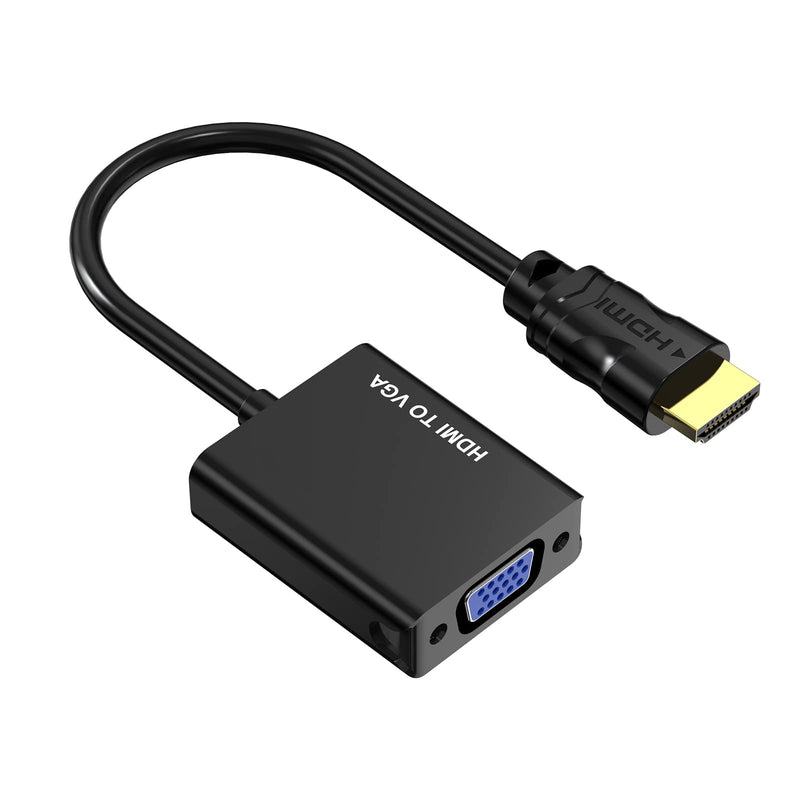  [AUSTRALIA] - Yinker HDMI to VGA Adapter, HDMI to VGA Converter Gold-Plated Male to Female, Duplicate Extend Screen for Computer Desktop, Monitor, Projector, HDTV, Chromebook 1 Pack