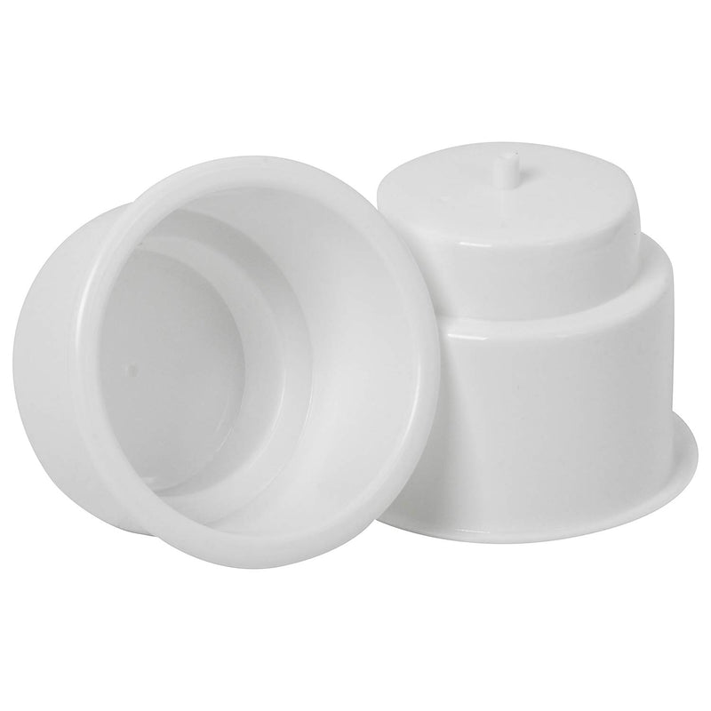  [AUSTRALIA] - NovelBee Recessed Plastic Cup Drink Holder with Drain for Boat Truck Car Camper RV (White, 10pcs)