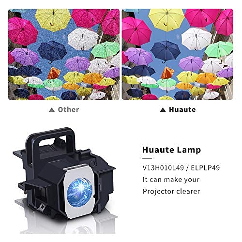  [AUSTRALIA] - Huaute V13H010L49 Replacement Lamp for Epson ELPLP49 PowerLite 9700UB 6500UB 8100 8345 8350 7100 9100 9350 TW2800 TW3000 TW3800 TW5800 TW4000 TW5000