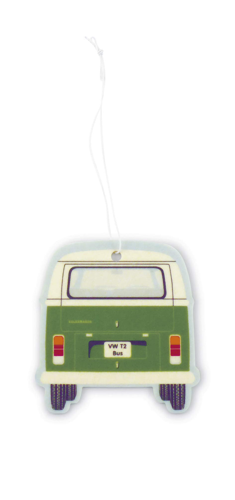 BRISA VW Collection - Volkswagen Scented Car Air Freshener Fragrance Deodorizer for Car/Auto or Home with Volkswagen Samba Bus T2 Camper Van Front Design (Green Tea/Green/2-pc Set) - LeoForward Australia