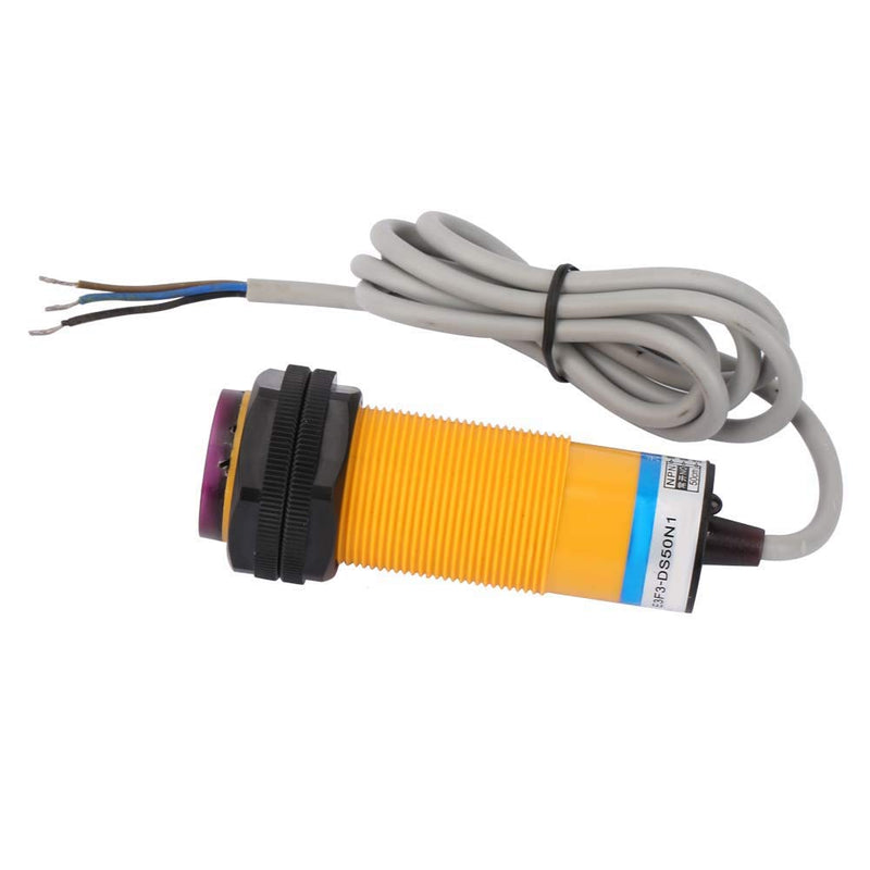  [AUSTRALIA] - 6-36V DC infrared proximity sensors, E3F3-DS50N1 photoelectric sensor switch with 70cm detection distance, high precision and fast response