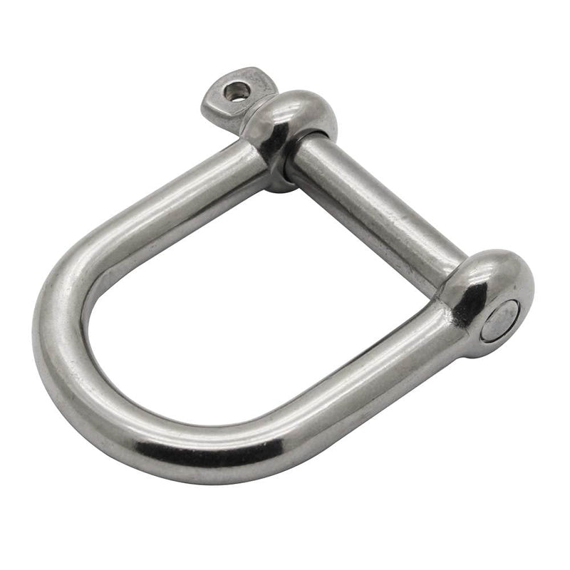 Extreme Max 3006.8228 BoatTector Stainless Steel Wide D Shackle - 5/16",Silver 5/16" Each - LeoForward Australia