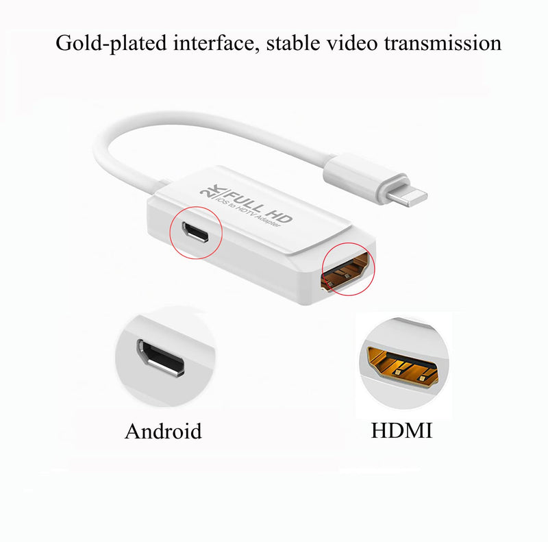  [AUSTRALIA] - COVS Lightning to HDMI Adapter , Compatible with iPhone iPhone, iPad ,TV Monitor, Projector，MFi Certified Digital 1080P 2K Sync Screen Lightning to Digital AV Adapter