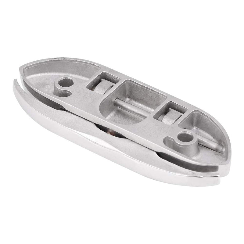  [AUSTRALIA] - Acouto Boat Cleat 4.5inch Marine Boat Flip Up Folding Cleat Dock Cleat Hideaway Boat Cleat 316 Stainless Steel