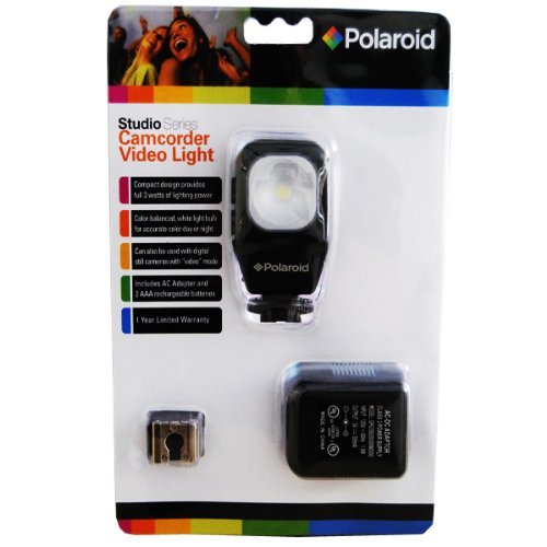  [AUSTRALIA] - Polaroid Studio Series Camcorder Video Light Includes Mounting Bracket