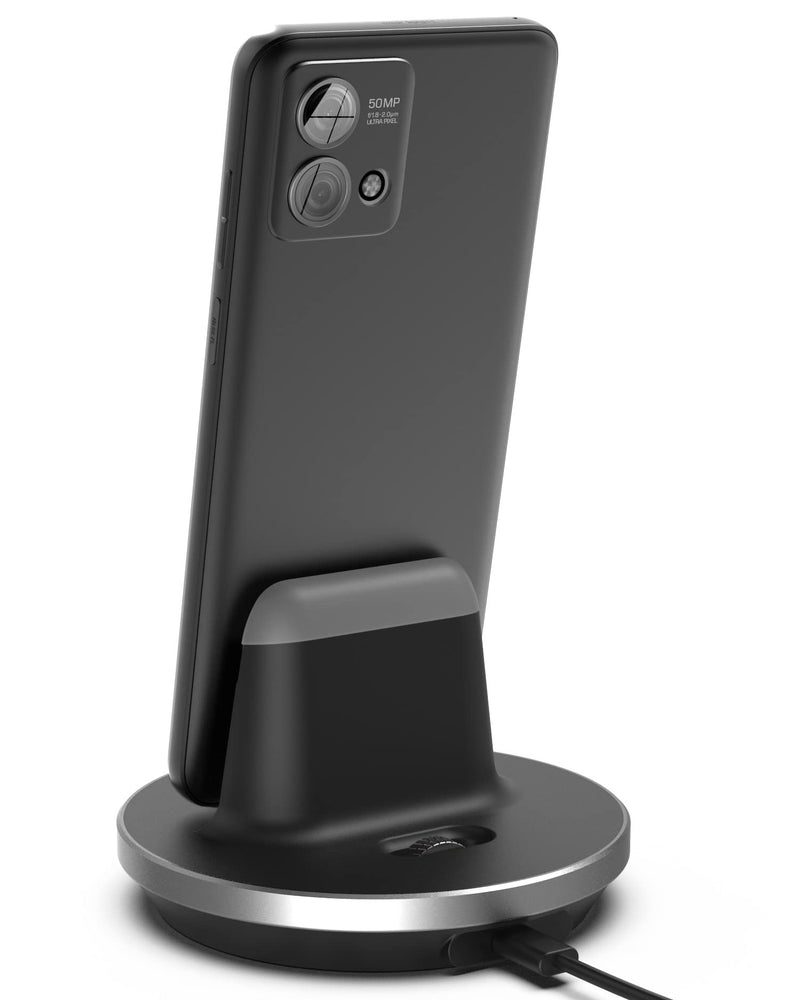  [AUSTRALIA] - Encased Moto G Power/G Pure/Moto G Stylus Charger, Fast Charging Stand Dock for Motorola USB C Phones - Type C Power Cable Works with Quick Charge Adapter (Case Friendly Design)