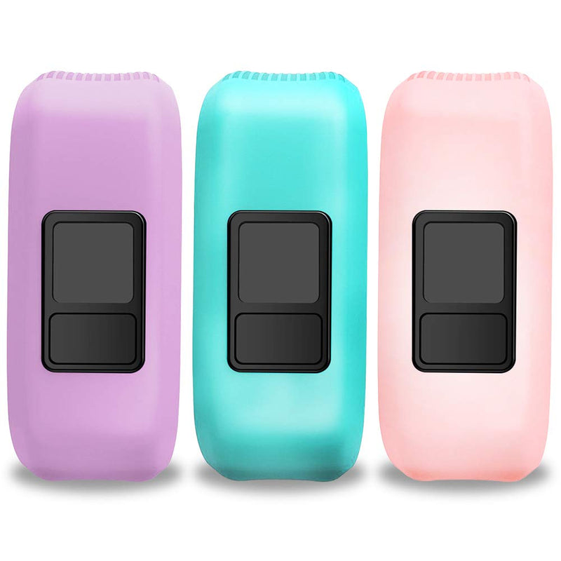  [AUSTRALIA] - iBREK for Garmin Vivofit jr/jr 2/3 Bands, Silicon Stretchy Replacement Watch Bands for Kids Boys Girls Small Large(No Tracker) (3 Pack: Transparent Pink&Teal&Lavender, Small) 3 Pack: Transparent Pink&Teal&Lavender