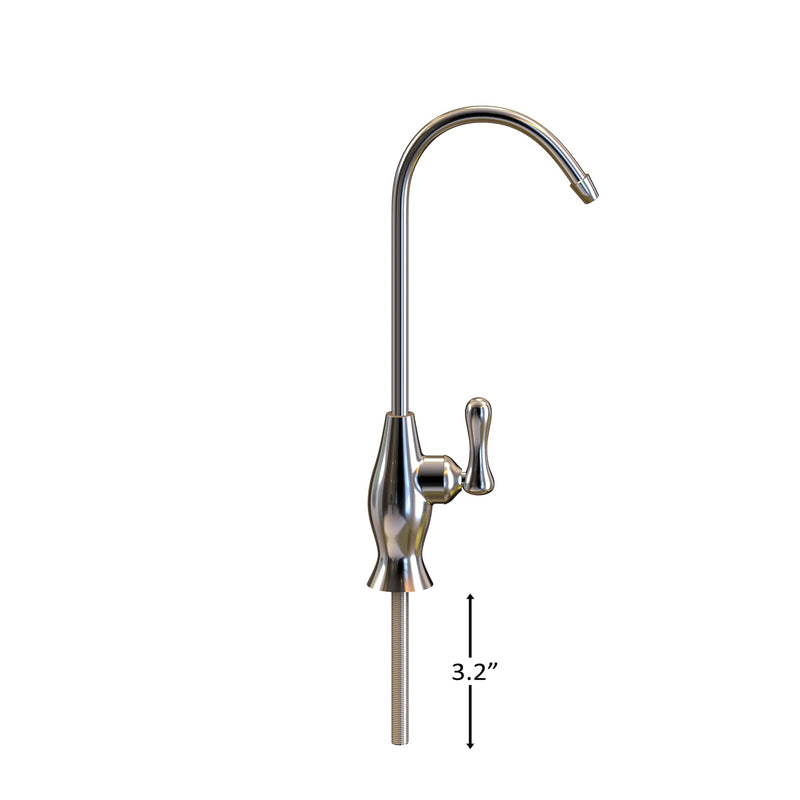 Puroflo Drinking Water Filter Faucet, 100% Lead-Free Kitchen Bar Sink Reverse Osmosis Water Filtration Faucet Chrome Polished Finish, Non-Air Gap, NSF Certified, FLR-575CP Chrome Polished Finish (CP) - LeoForward Australia