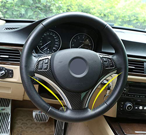  [AUSTRALIA] - Eiseng Car Steering Wheel Trim Sequins Frame for 3 Series E90 325i 328i 330i 335i E87 120i 130i 120d 2005-20011 Interior Accessories