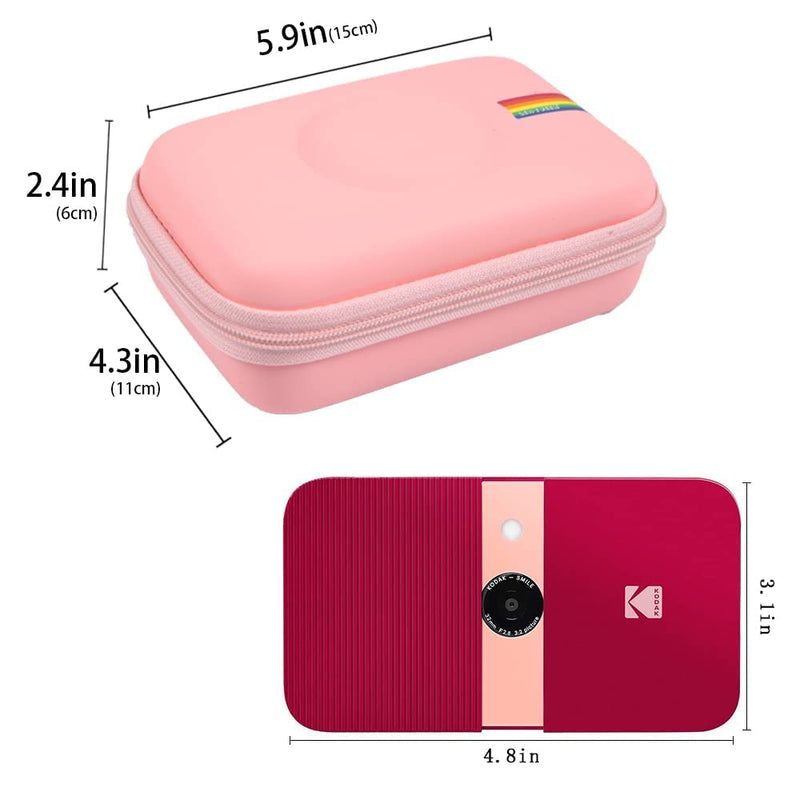  [AUSTRALIA] - Leayjeen Printer Case Compatible with Kodak Printomatic Digital Instant Print Camera(Case Only) (Pink)