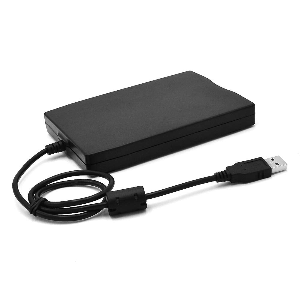  [AUSTRALIA] - USB Floppy Drive, MthsTec 3.5" USB External Floppy Disk Drive 1.44 MB Slim Plug and Play FDD Drive for PC Windows 2000/XP/Vista/Windows 7/8/10/Mac(Black)