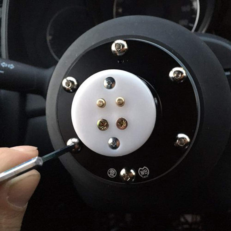 Universal Steering Wheel Snap Off Quick Release Hub Adapter Boss kit (Purple) Purple - LeoForward Australia