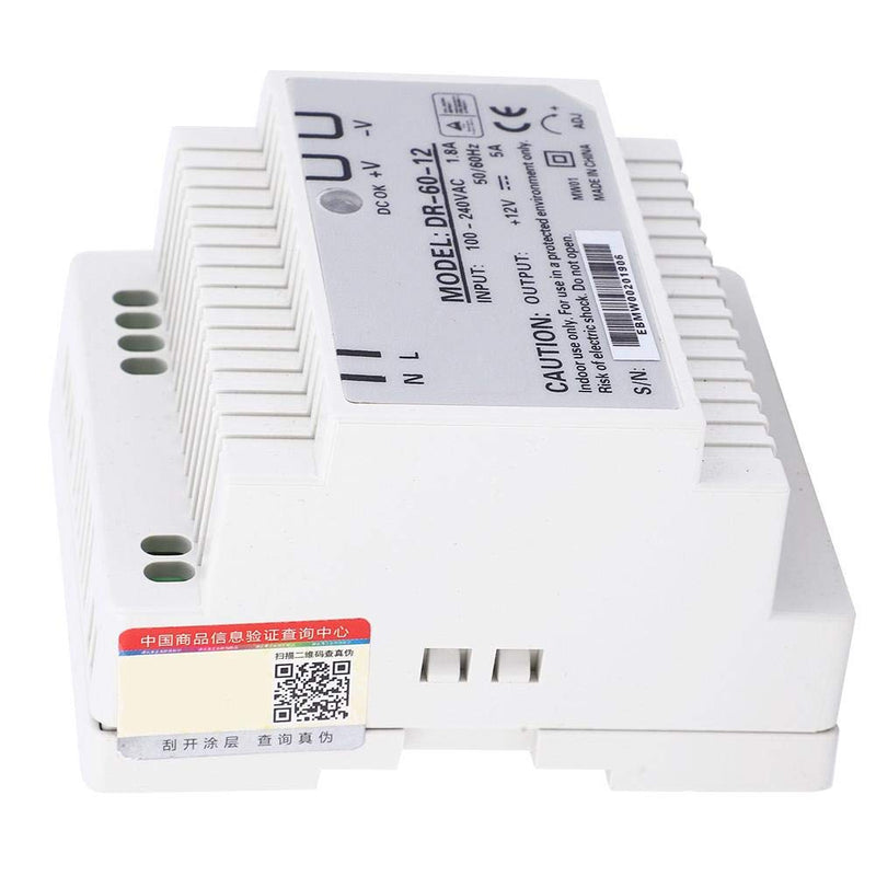  [AUSTRALIA] - DR 60-12 AC/DC 60W 100-240V transformer DIN rail power supply industrial power supplies PWM control with one output high-precision DIN rail (DR 60-12) DR-60-12