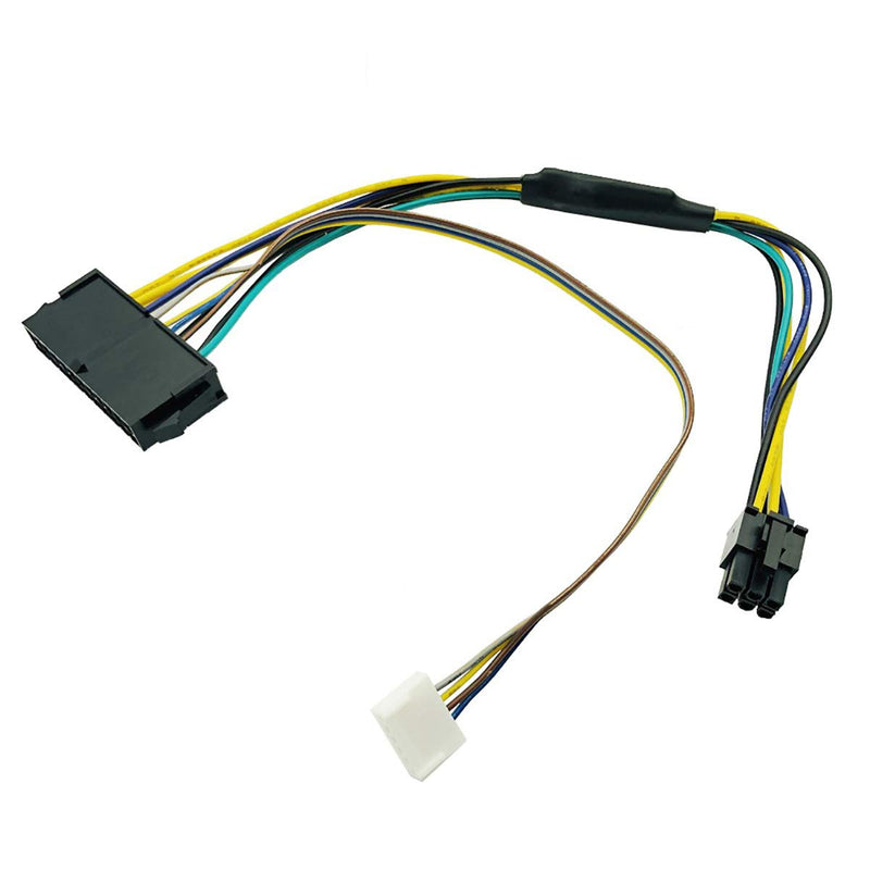  [AUSTRALIA] - 12 Inch 18AWG Power Supply Cable ATX 24Pin 24 Pin Female to 6Pin 6 Pin Male Mini 6 Pin Connector Replacement for HP Elite 8100 8200 8300 800G1 Compaq 6300 6200 6000 Pro Microtower