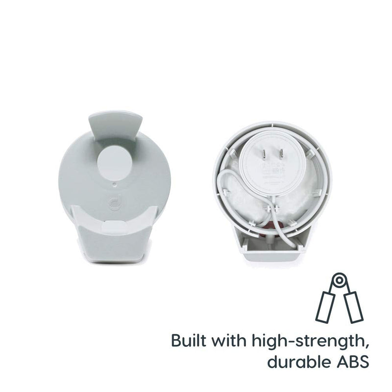  [AUSTRALIA] - doqxD Outlet Wall Mount for New Google Nest Mini 2nd Generation: Essentials Made for Google Nest Mini 2nd Generation - Fits Horizontal and Vertical Outlets (2-Pack, Frost White) 2 Pack