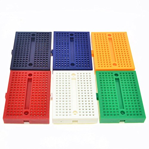  [AUSTRALIA] - HiLetgo 6pcs SYB-170 Mini Breadboard Colorful Breadboard Small Plates