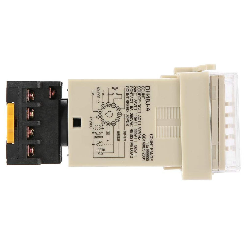 Digital Counter Relay, 220VAC 1-999900 LED Display Digital Counter Relay 11-Pin Digital Counter Relay - LeoForward Australia