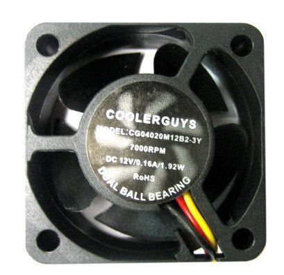  [AUSTRALIA] - Coolerguys Dual Ball Bearing 12v 3pin Fan (40x20mm, Medium Speed) 40x20mm