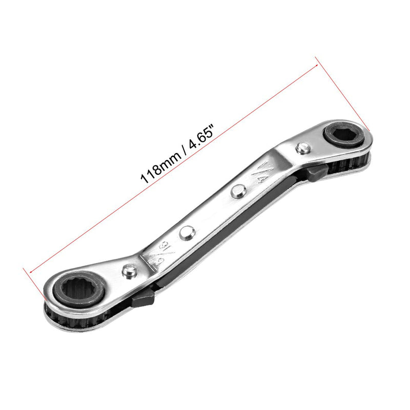  [AUSTRALIA] - uxcell Reversible Ratcheting Wrench, 1/4-inch x 5/16-inch Double Box End, Cr-V