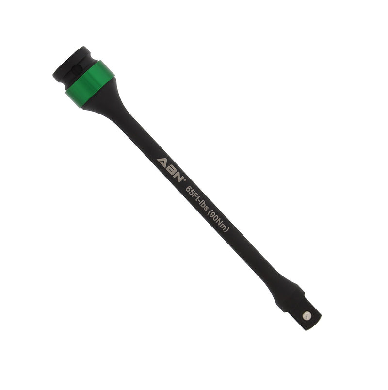  [AUSTRALIA] - ABN 1/2in Drive 8in Long Torque Socket Extension Bar, 65 ft/lb CR-MO with Green Color-Coded Aluminum Ring