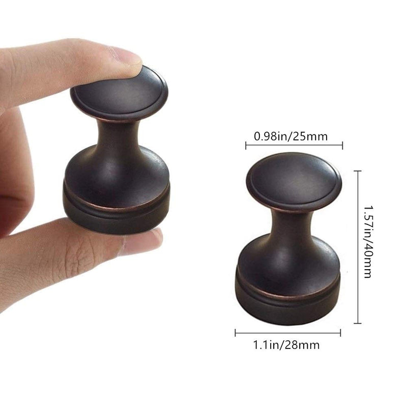 BigBig Home Oil Rubbed Bronze Towel Hooks, Bathrooms Wall Hook Brass Hand Robe Hooks Round Base Coat Hanger 2 Pack 2pcs ORB Finish Coat Hook - LeoForward Australia