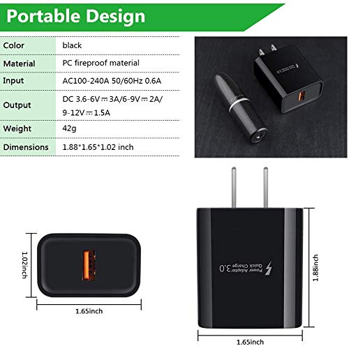  [AUSTRALIA] - USB C Fast Charger for Samsung Galaxy S23/S22/S21/S21 Ultra/S21+/S20 FE Note 20 Ultra A13 A53 A12 A32 A42 A21 A51 A71 A10E A20 A50 S10 S9 S8,Quick Charge 3.0 Wall Charger Car Adapter+6FT Type C Cable
