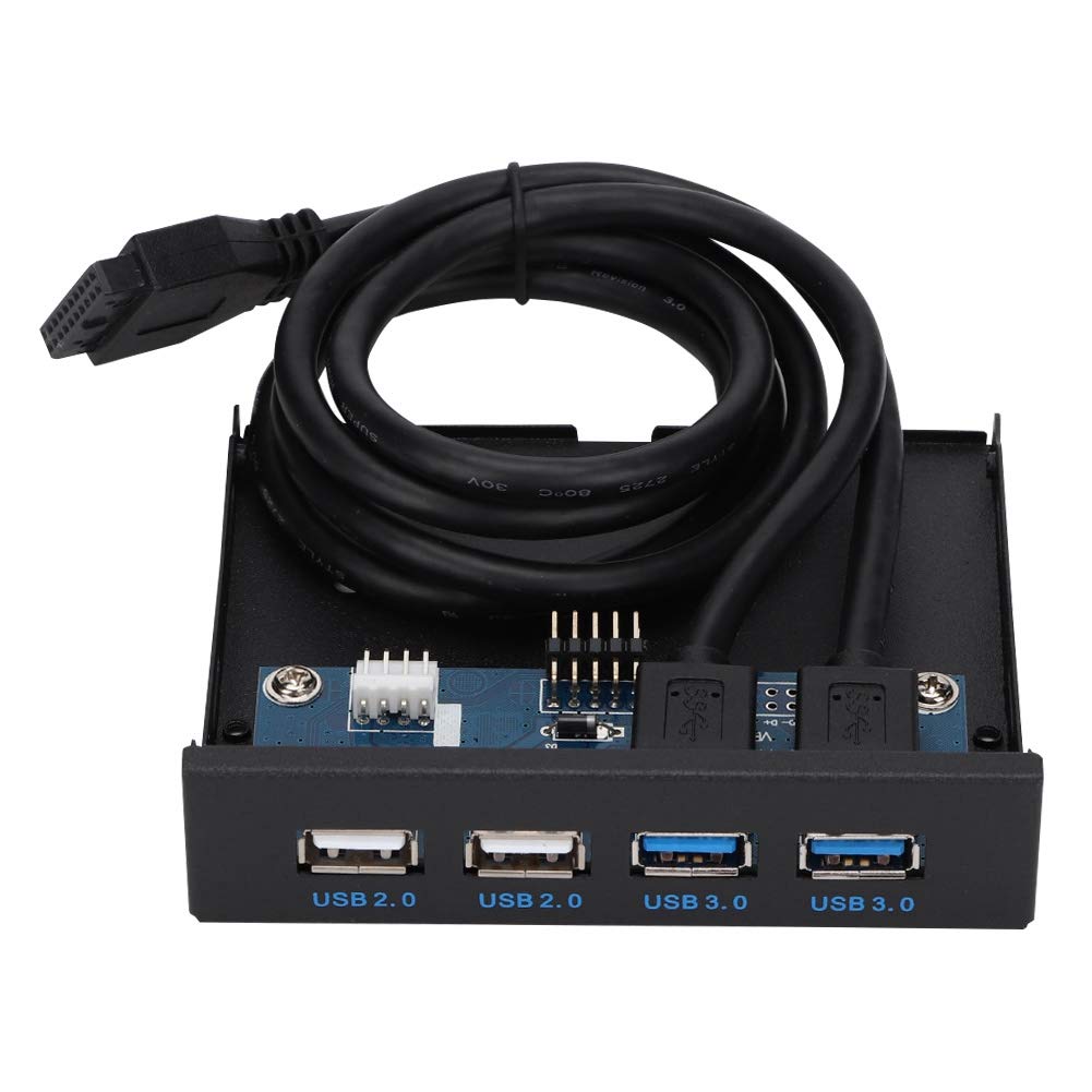  [AUSTRALIA] - Front Panel USB Hubs, 2 Port USB3.0 + 2 Port USB2.0 HUB Expansion Board, USB Ports Front Panel for Computer Case with 3.5inch Floppy Drive