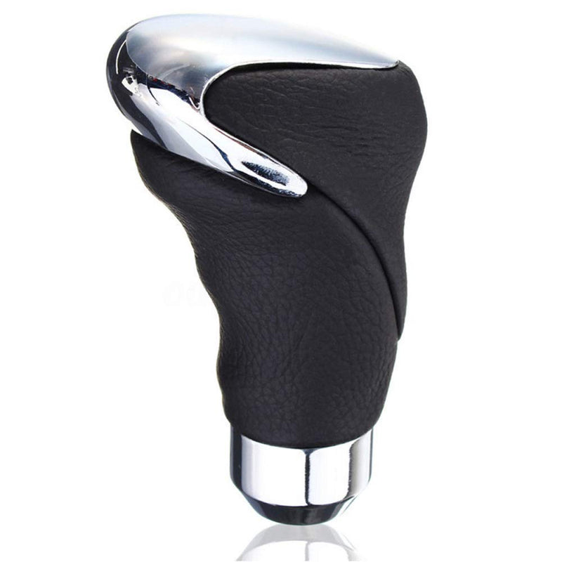  [AUSTRALIA] - Ting Ao Auto Leather Car Manual/Automatic Knob Gear Shift Head Shifter Lever Stick Black