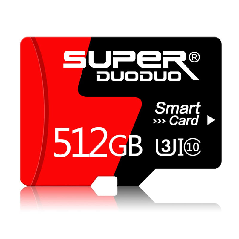  [AUSTRALIA] - Micro SD Card 512GB TF Card with SD Card Adapter Memory Card Class 10 High Speed for Camera,Smartphone,Game Console,Dash Cam, Camcorder, Car Navigation,Drone SDHH-512GB