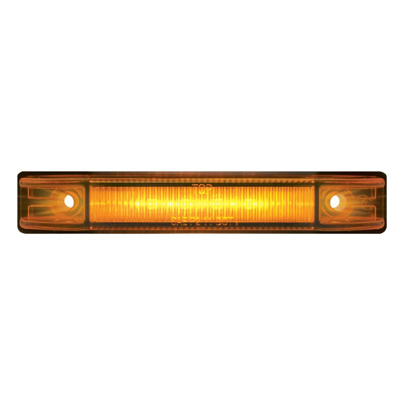  [AUSTRALIA] - Grand General 76220 4" Long Thin Line Wide Angle 6 LED Amber/Amber Marker & Clearance Light