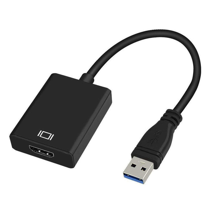  [AUSTRALIA] - USB 3.0 to HDMI Adapter,Full HD 1080P Video Converter USB to HDMI Adapter with Audio Output Multiple Monitors Compatible with Laptop HDTV TV PC with Windows XP /7/8/8.1/10[ NO MAC & Vista ]