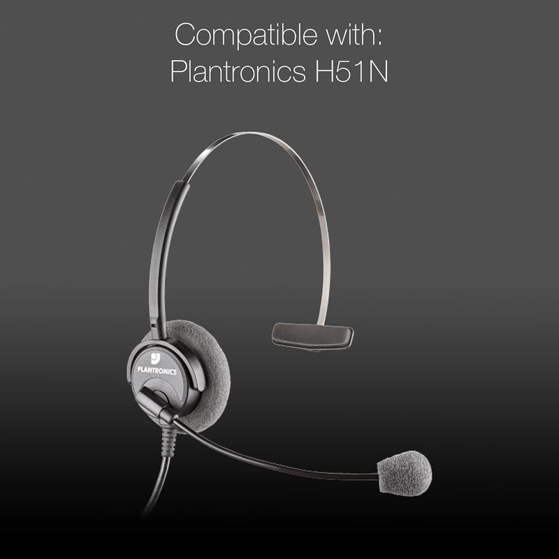  [AUSTRALIA] - Universal Headset Foam Microphone Windscreens- Global Teck 10 pk, Mic Covers For Blue Parrot B250, B350, B450, B550, C400 Plantronics, Jabra, Lapel, Lavaliers,Telex, Movo, VXI- Lux, Passport, Logitech Black