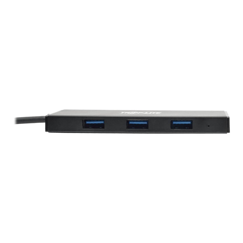 Tripp Lite 4-Port Portable Slim USB 3.0 Super speed Hub with Built In Cable (U360-004-SLIM) 4-Port Slim Hub - LeoForward Australia