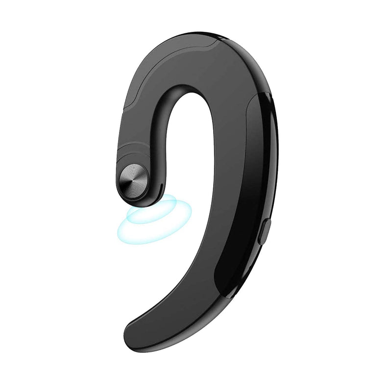  [AUSTRALIA] - Ear-Hook Bluetooth Headset with Mic Lightweight Noise Cancelling 5 Hrs Playtime, Wireless Painless Wearing Earphones for Android Phones/iPhone X/8/7/6, Non Bone Conduction Headphone with Ear Plug