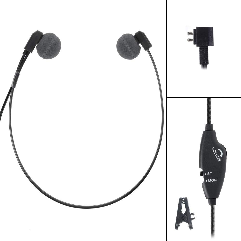  [AUSTRALIA] - ECS WordHear-O DAP 2 Prong Transcription Headset with Under-Chin Design for Dictaphone Devices