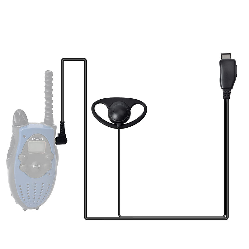  [AUSTRALIA] - UAYESOK 1 pin D Shape 2 Way Radio Earpiece for Motorola Talkabout Walkie Talkie T200 T200TP T260 T402 T460 T465 T600 T800 T6500 MC220R MR350R MS350R MJ270R(6 Pack)