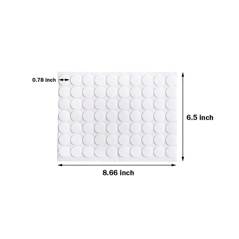  [AUSTRALIA] - BUSOHA Clear Removable Sticky Adhesive Putty, Reusable Transparent Double-Sided Round Nano Gel Mat for Wall, Metal, Glass, Ceramic, Wood - 350 PCS